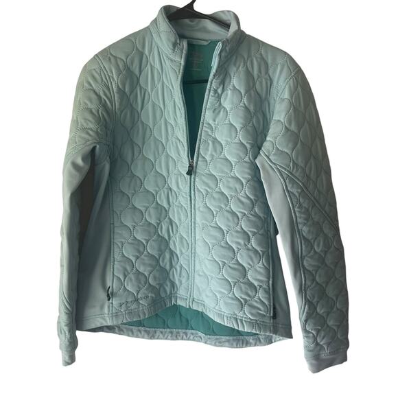 Brooks Women's Size Large Light‎ Blue Quilted Running Activewear Jacket - Picture 1 of 9